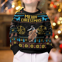Cowboy Merry Christmas Kid Ugly Christmas Sweater DT04 - Wonder Print Shop