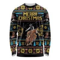 Cowboy Merry Christmas Long Sleeve Shirt DT04 - Wonder Print Shop