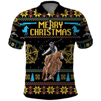 Cowboy Merry Christmas Polo Shirt DT04 - Wonder Print Shop