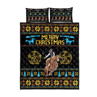 Cowboy Merry Christmas Quilt Bed Set DT04 - Wonder Print Shop