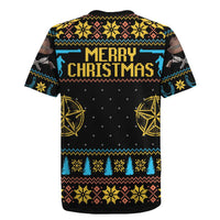Cowboy Merry Christmas Rugby Jersey DT04 - Wonder Print Shop