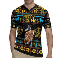 Cowboy Merry Christmas Rugby Jersey DT04 - Wonder Print Shop