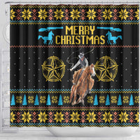 Cowboy Merry Christmas Shower Curtain