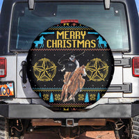 Cowboy Merry Christmas Spare Tire Cover DT04 - Wonder Print Shop