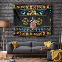 Cowboy Merry Christmas Tapestry DT04 - Wonder Print Shop