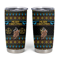 Cowboy Merry Christmas Tumbler Cup DT04 - Wonder Print Shop