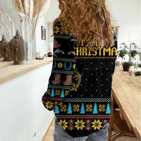 Cowboy Merry Christmas Women Casual Shirt DT04 - Wonder Print Shop