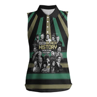 Without Black History There Is No History Women Sleeveless Polo Shirt African Hub