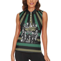 Without Black History There Is No History Women Sleeveless Polo Shirt African Hub
