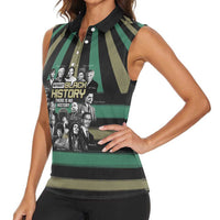 Without Black History There Is No History Women Sleeveless Polo Shirt African Hub