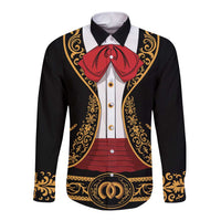 Mexican Charro Suit Long Sleeve Button Shirt 2025 Cinco De Mayo Costume