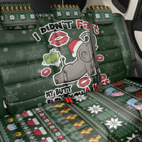 Elephant I Didnt Fart My Butt Blew You A Kiss Back Car Seat Cover Elephant Christmas DT04 - Wonder Print Shop