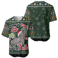 Elephant I Didnt Fart My Butt Blew You A Kiss Baseball Jersey Elephant Christmas DT04 - Wonder Print Shop