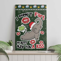 Elephant I Didnt Fart My Butt Blew You A Kiss Canvas Wall Art Elephant Christmas DT04 - Wonder Print Shop