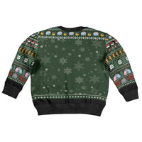 Elephant I Didnt Fart My Butt Blew You A Kiss Kid Ugly Christmas Sweater Elephant Christmas DT04 - Wonder Print Shop