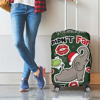 Elephant I Didnt Fart My Butt Blew You A Kiss Luggage Cover Elephant Christmas DT04 - Wonder Print Shop
