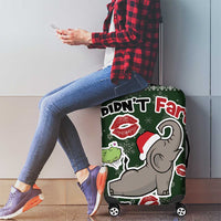Elephant I Didnt Fart My Butt Blew You A Kiss Luggage Cover Elephant Christmas DT04 - Wonder Print Shop