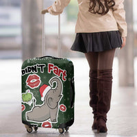 Elephant I Didnt Fart My Butt Blew You A Kiss Luggage Cover Elephant Christmas DT04 - Wonder Print Shop