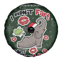 Elephant I Didnt Fart My Butt Blew You A Kiss Spare Tire Cover Elephant Christmas DT04 - Wonder Print Shop