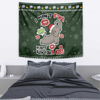 Elephant I Didnt Fart My Butt Blew You A Kiss Tapestry Elephant Christmas DT04 - Wonder Print Shop