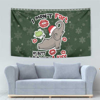 Elephant I Didnt Fart My Butt Blew You A Kiss Tapestry Elephant Christmas DT04 - Wonder Print Shop