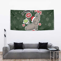 Elephant I Didnt Fart My Butt Blew You A Kiss Tapestry Elephant Christmas DT04 - Wonder Print Shop