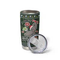 Elephant I Didnt Fart My Butt Blew You A Kiss Tumbler Cup Elephant Christmas DT04 - Wonder Print Shop