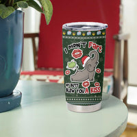 Elephant I Didnt Fart My Butt Blew You A Kiss Tumbler Cup Elephant Christmas DT04 - Wonder Print Shop