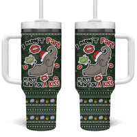 Elephant I Didnt Fart My Butt Blew You A Kiss Tumbler With Handle Elephant Christmas DT04 - Wonder Print Shop