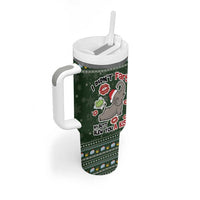Elephant I Didnt Fart My Butt Blew You A Kiss Tumbler With Handle Elephant Christmas DT04 - Wonder Print Shop