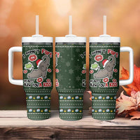 Elephant I Didnt Fart My Butt Blew You A Kiss Tumbler With Handle Elephant Christmas DT04 - Wonder Print Shop