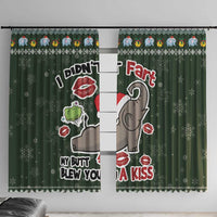 Elephant I Didnt Fart My Butt Blew You A Kiss Window Curtain Elephant Christmas DT04 - Wonder Print Shop