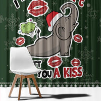 Elephant I Didnt Fart My Butt Blew You A Kiss Window Curtain Elephant Christmas DT04 - Wonder Print Shop
