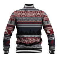 Hockey Checking It Once Checking It Twice Baseball Jacket Santa Playing Ice Hockey Christmas DT04 - Wonder Print Shop