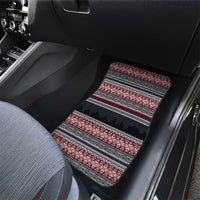 Hockey Checking It Once Checking It Twice Car Mats Santa Playing Ice Hockey Christmas DT04 - Wonder Print Shop