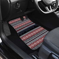 Hockey Checking It Once Checking It Twice Car Mats Santa Playing Ice Hockey Christmas DT04 - Wonder Print Shop