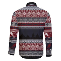 Hockey Checking It Once Checking It Twice Family Matching Off The Shoulder Long Sleeve Dress and Hawaiian Shirt Santa Playing Ice Hockey Christmas DT04 - Wonder Print Shop