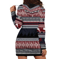 Hockey Checking It Once Checking It Twice Hoodie Dress Santa Playing Ice Hockey Christmas DT04 - Wonder Print Shop