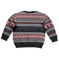 Hockey Checking It Once Checking It Twice Kid Ugly Christmas Sweater Santa Playing Ice Hockey Christmas DT04 - Wonder Print Shop