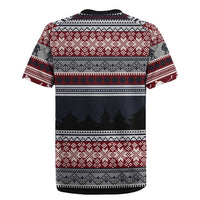Hockey Checking It Once Checking It Twice Rugby Jersey Santa Playing Ice Hockey Christmas DT04 - Wonder Print Shop
