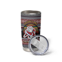 Hockey Checking It Once Checking It Twice Tumbler Cup Santa Playing Ice Hockey Christmas DT04 - Wonder Print Shop