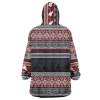 Hockey Checking It Once Checking It Twice Wearable Blanket Hoodie Santa Playing Ice Hockey Christmas DT04 - Wonder Print Shop