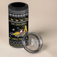 Im Digging Christmas 4 in 1 Can Cooler Tumbler Tractor Santa Claus DT04 - Wonder Print Shop