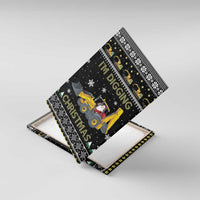 Im Digging Christmas Canvas Wall Art Tractor Santa Claus DT04 - Wonder Print Shop