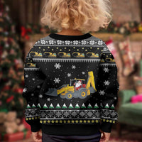 Im Digging Christmas Kid Ugly Christmas Sweater Tractor Santa Claus DT04 - Wonder Print Shop