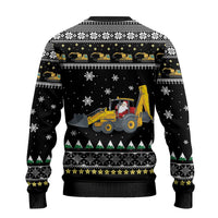 Im Digging Christmas Ugly Christmas Sweater Tractor Santa Claus DT04 - Wonder Print Shop