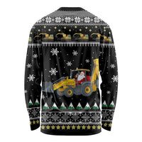 Im Digging Christmas Long Sleeve Shirt Tractor Santa Claus DT04 - Wonder Print Shop