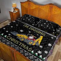 Im Digging Christmas Quilt Bed Set Tractor Santa Claus DT04 - Wonder Print Shop