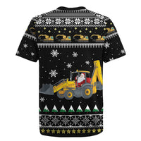 Im Digging Christmas Rugby Jersey Tractor Santa Claus DT04 - Wonder Print Shop