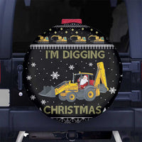 Im Digging Christmas Spare Tire Cover Tractor Santa Claus DT04 - Wonder Print Shop
